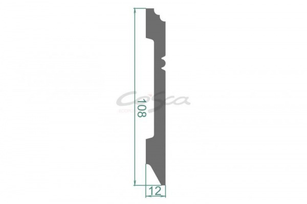 Напольный плинтус Cosca PX 005, 108х12